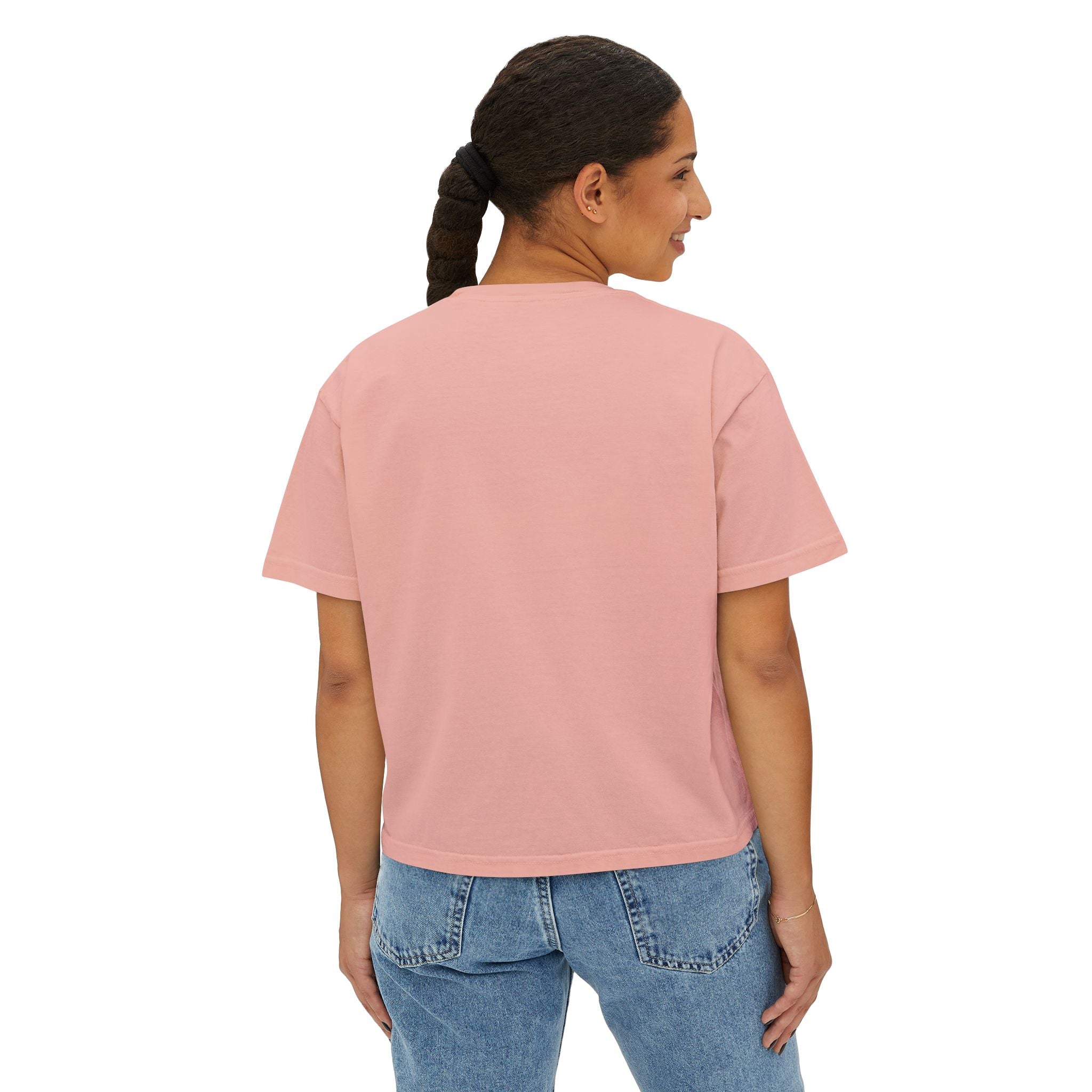 Auf Deutsch bitte Boxy Tee, German Phrase Shirt, Cropped White Tee