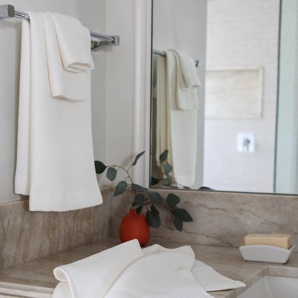 Turkish Cotton Waffle Weave Hand Towel by Source by Studio Skara