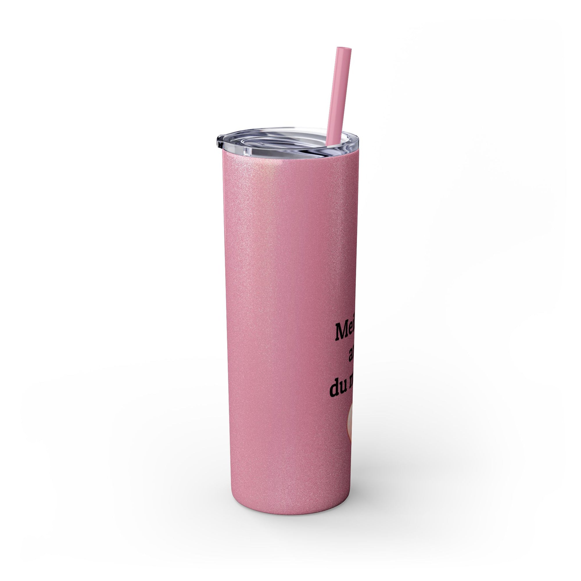 Meilleure amie du monde Skinny Tumbler with Straw, 20oz