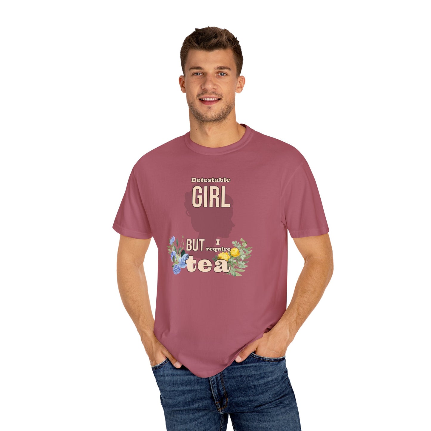 Detestable Girl but I require tea Oscar Wilde Quote T-Shirt, Importance of Being Earnest