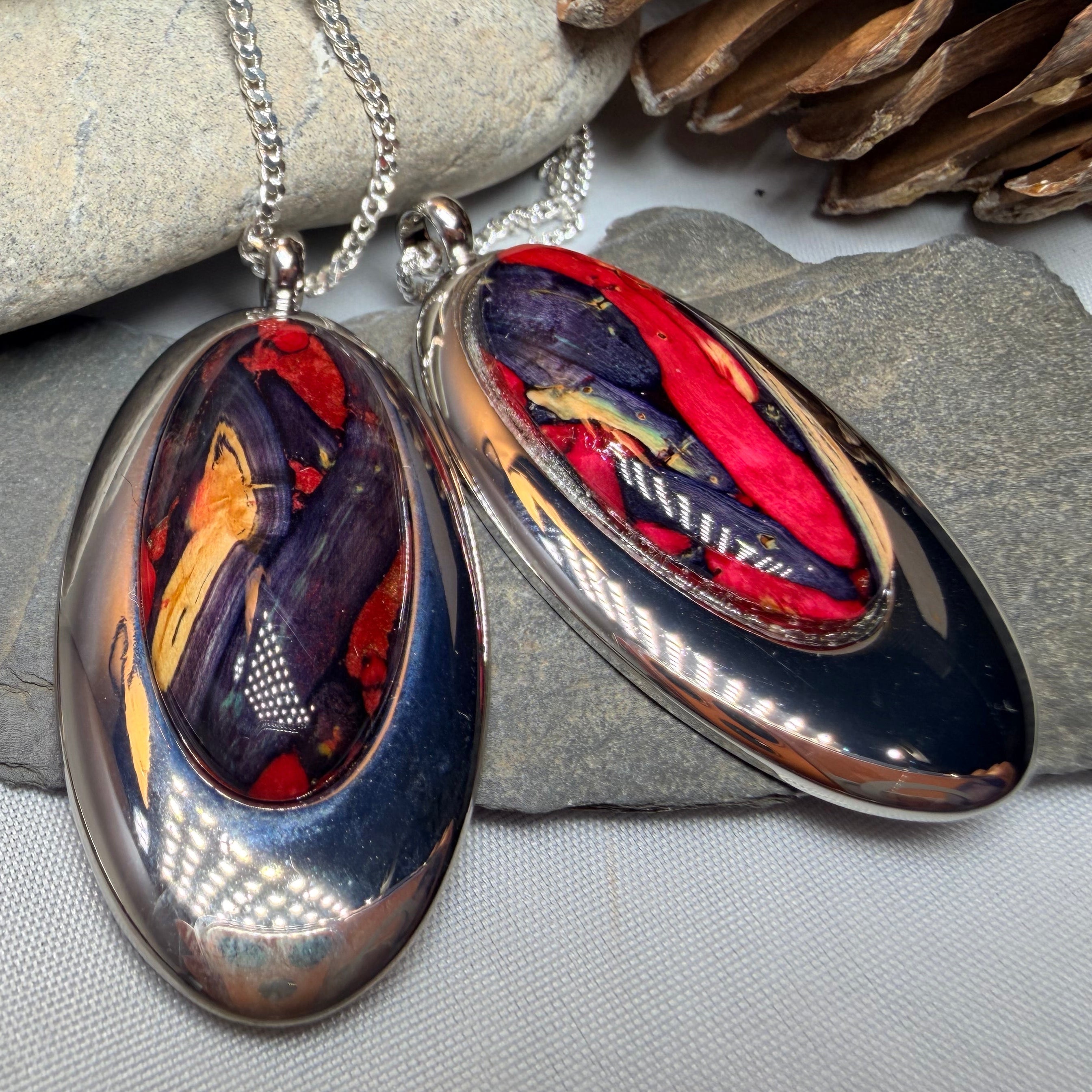 Scottish Highlands Heathergems Necklace - Handmade in Scotland