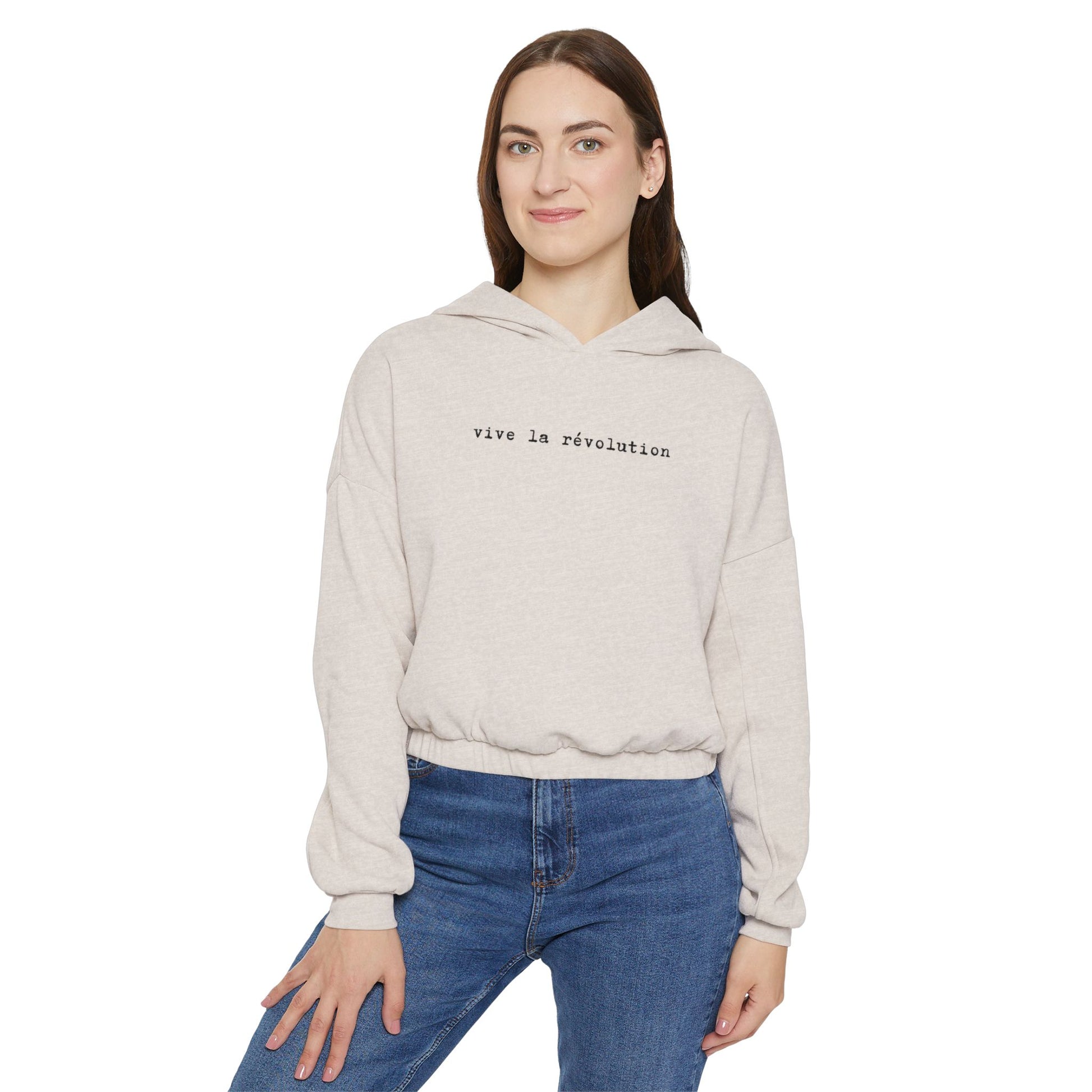 Vive La Révolution Cinched Bottom Hoodie