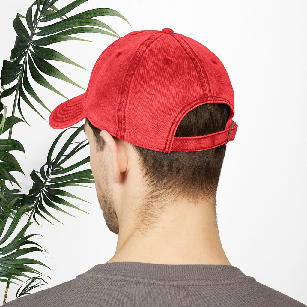 Bespattered Facade "I'm Fine" Black Embroidered Vintage Cap