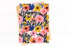 Vibrant Happy Mother's Day Card Floral Mother's Day Card by Five Dot Post