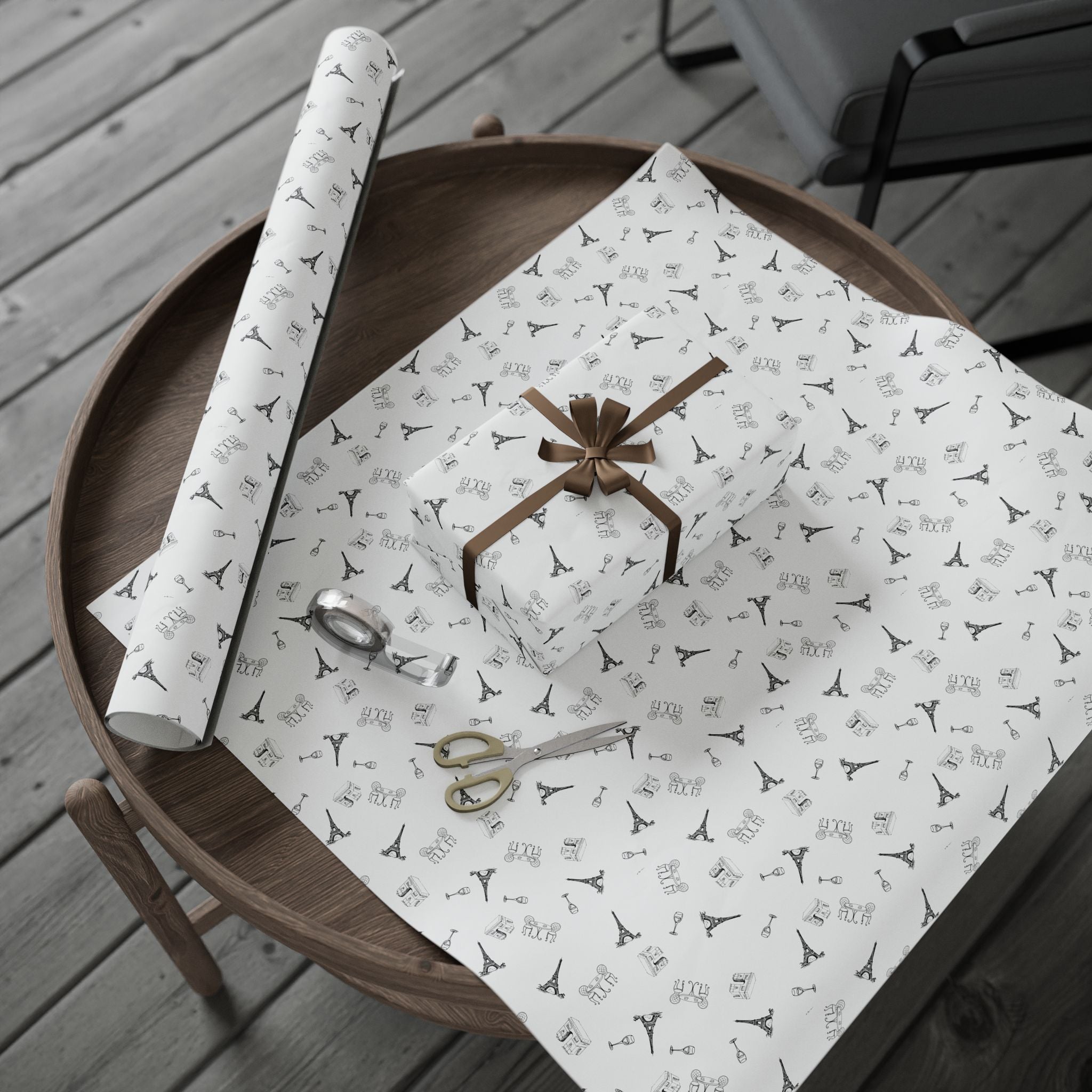 France and Paris themed Wrapping Paper