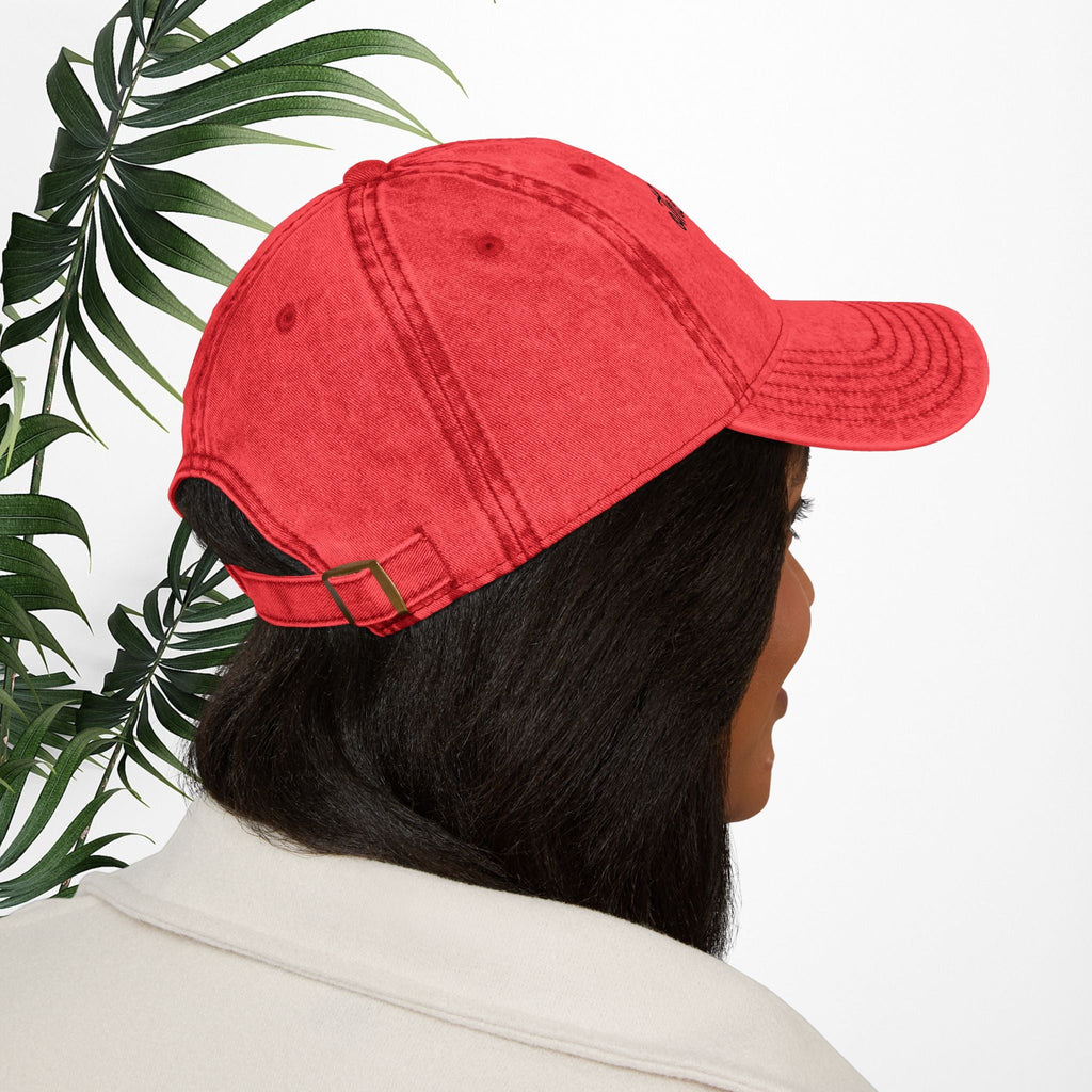 Bespattered Facade "I'm Fine" Black Embroidered Vintage Cap