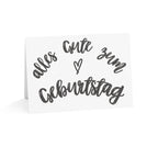 Alles Gute zum Geburtstag Birthday Greeting Cards - German by Printify