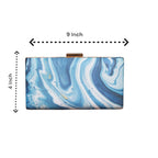 Indian Ethnic Designer Blue & White Marble Print