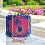 Exclusive Box Clutch with Lord Shrinathji's Portrait