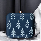 Exclusive Box Clutch with Leaf Design