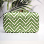 Exclusive Lehariya Green Clutch
