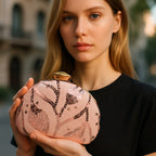 Indian Ethnic Designer Sequence Work Clutch with Unique Shape