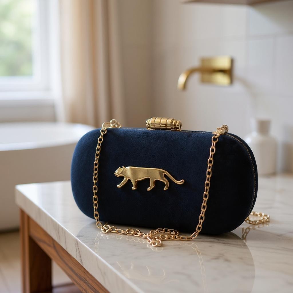 Exclusive Clutch with Jaguar Design