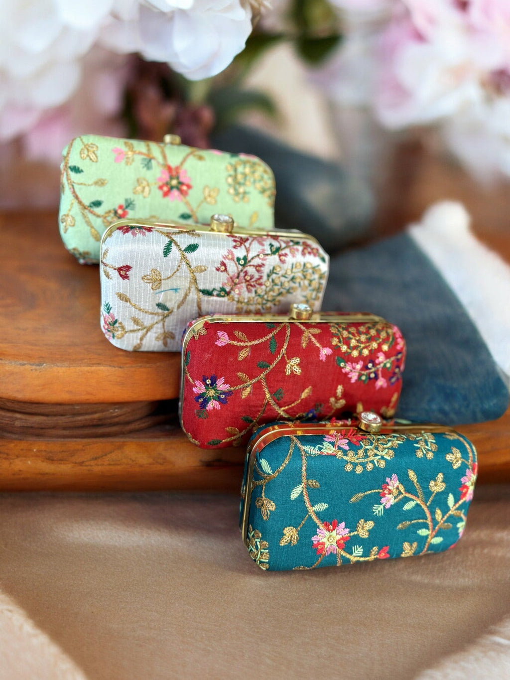 Embroidered Clutch