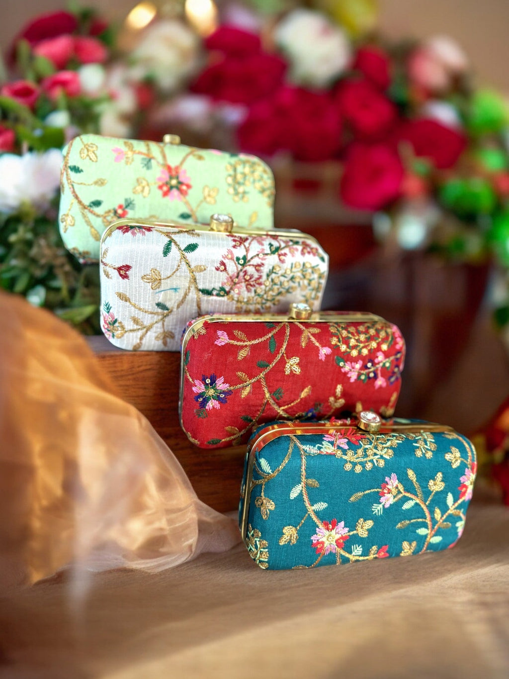 Embroidered Clutch
