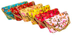 Embroidered Silk Clutch with Pearl Belt , Set of 5