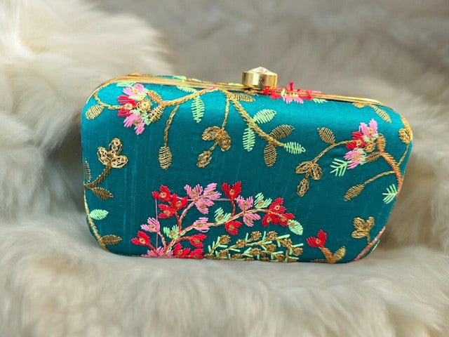 Embroidered Clutch