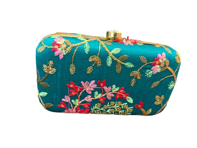 Embroidered Clutch