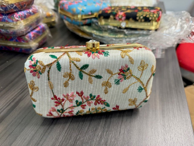 Embroidered Clutch