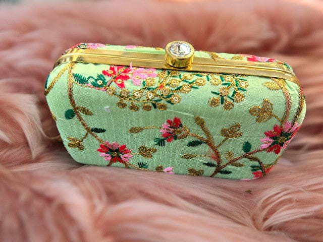 Embroidered Clutch
