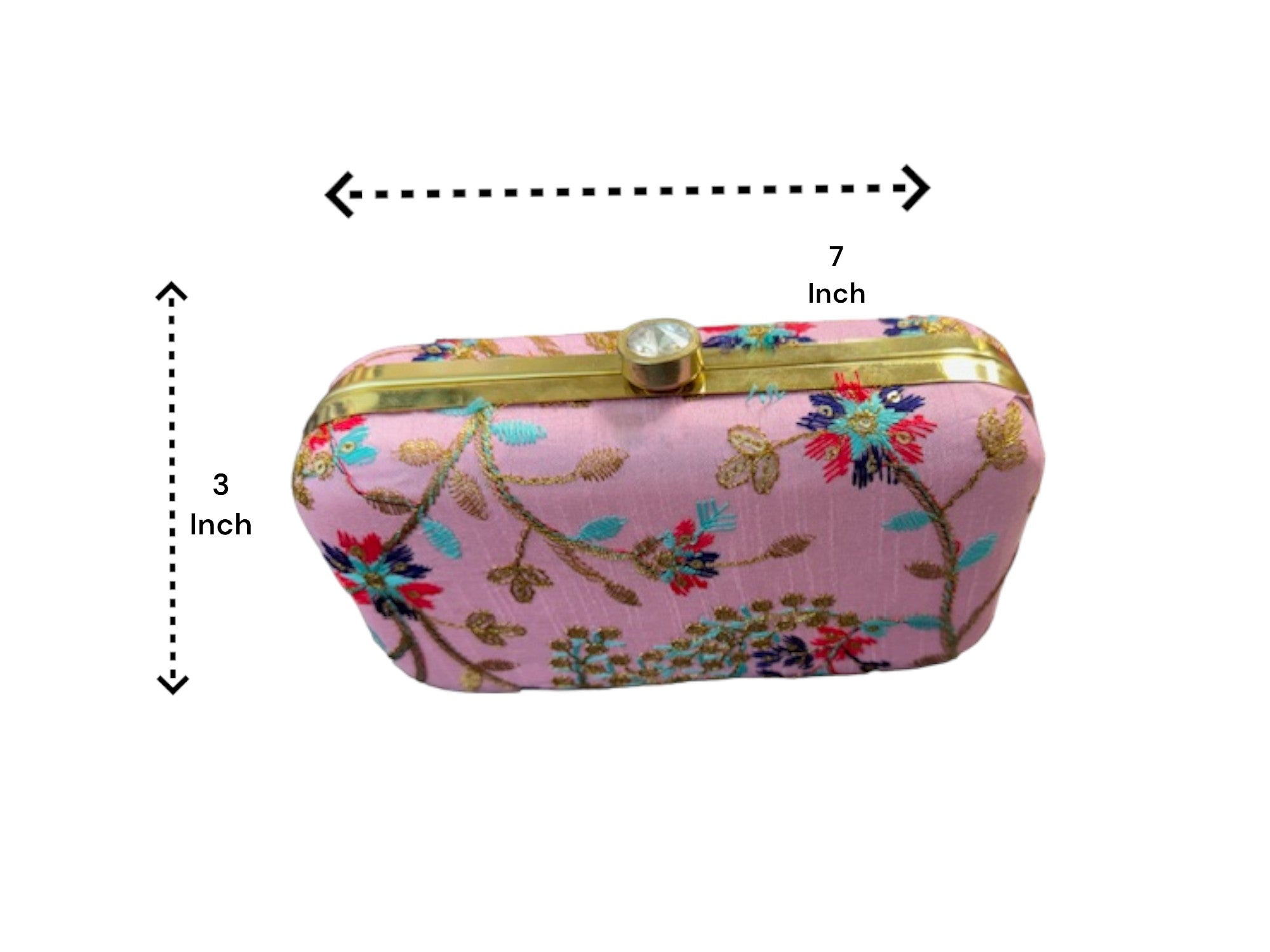 Embroidered Clutch