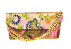 Banarsi Silk Clutch with Pearl Belt