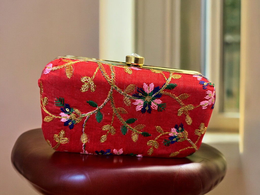 Embroidered Clutch