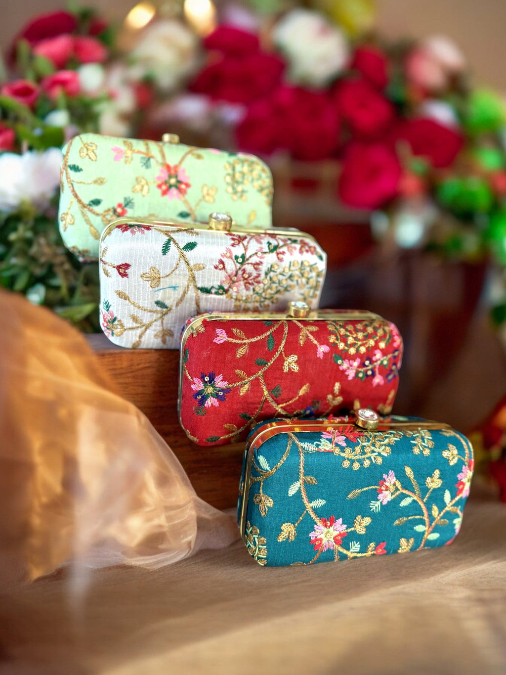 Embroidered Clutch