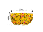 Embroidered Silk Clutch with Pearl Belt