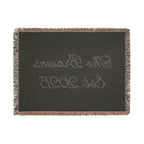 Custom family name and year Woven Blanket by Printify