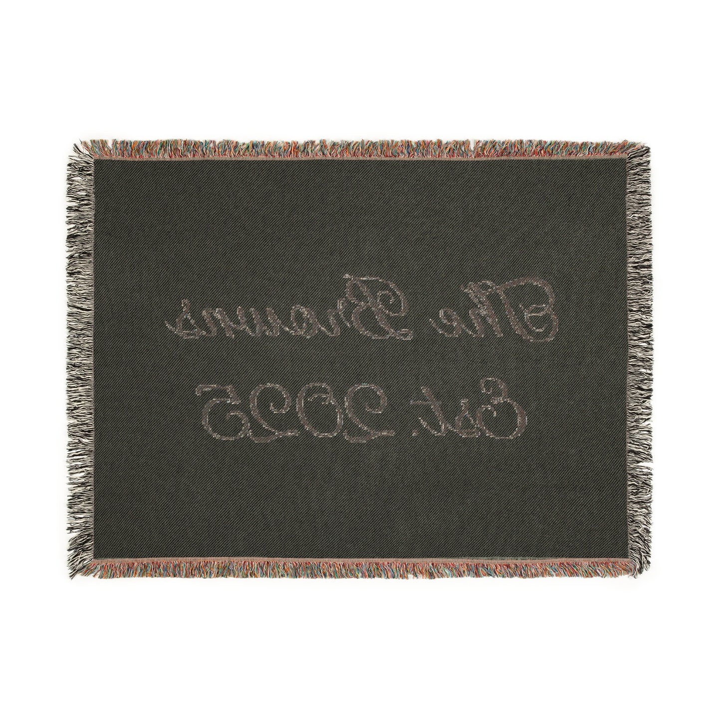 Custom family name and year Woven Blanket