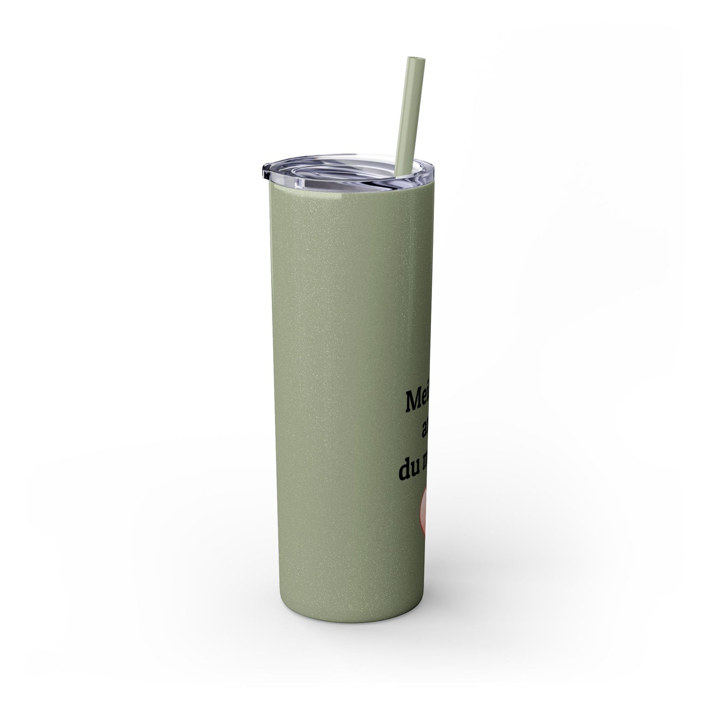 Meilleure amie du monde Skinny Tumbler with Straw, 20oz