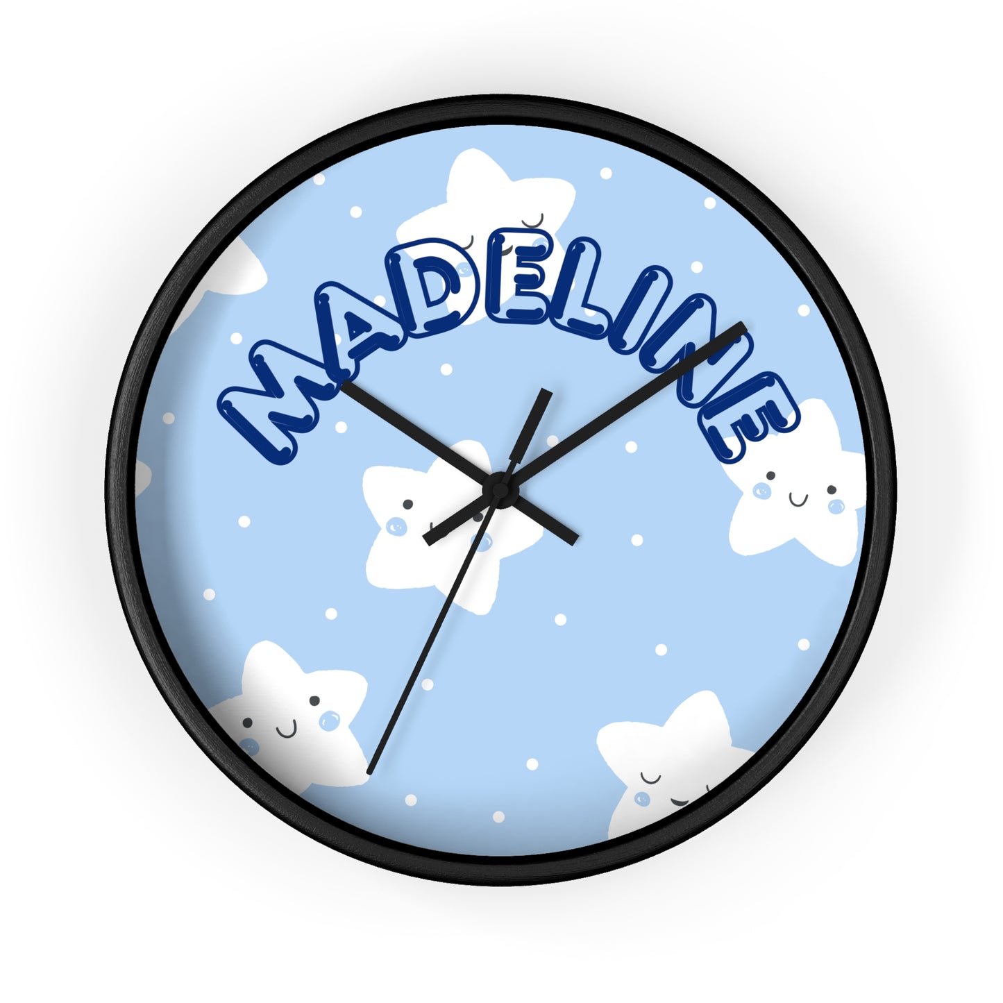 Customizable Kid's room name wall clock