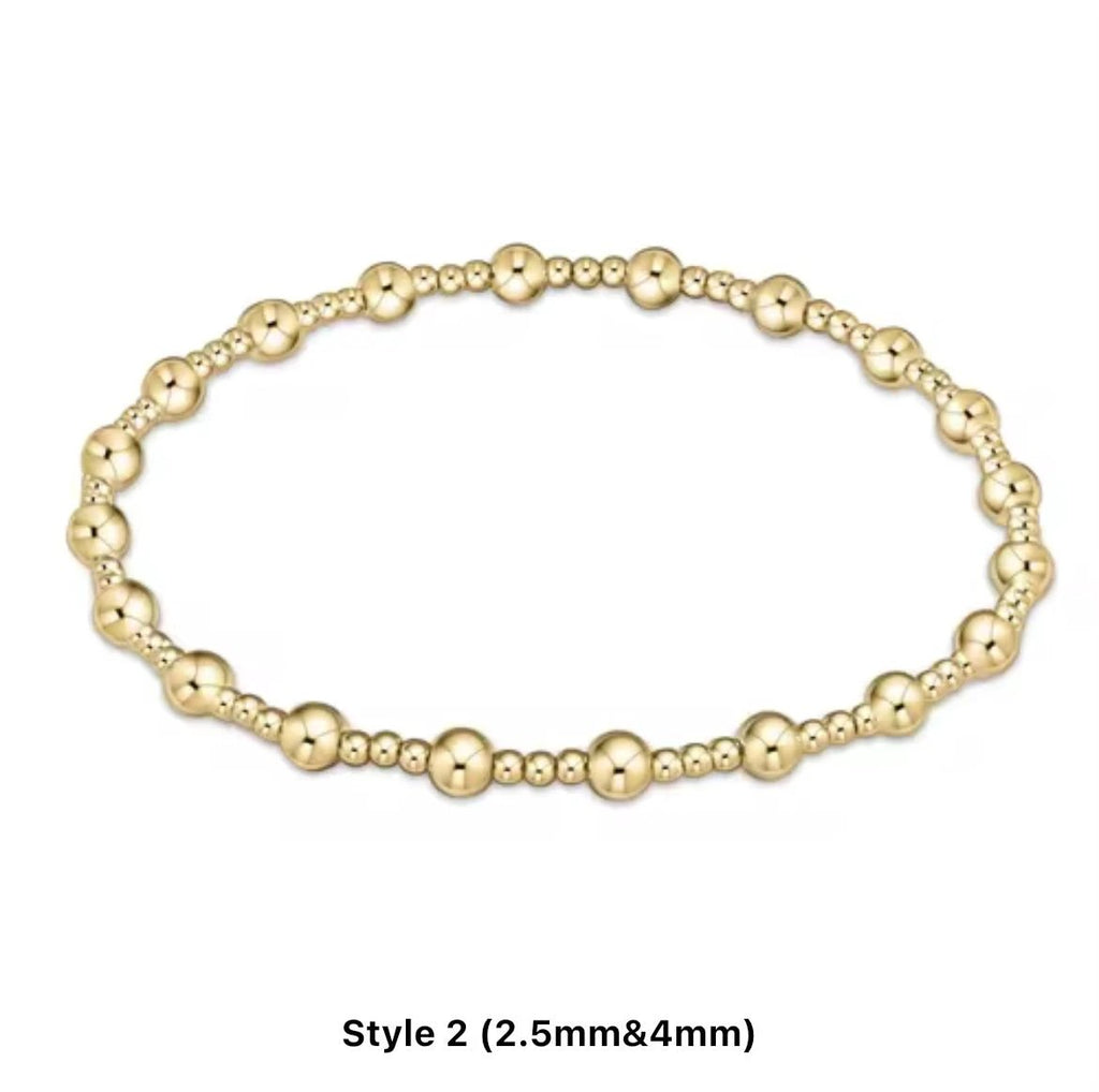 Classic Multi Mixed Beaded Waterproof Non-Tarnish Bracelets by Curated By Suarez