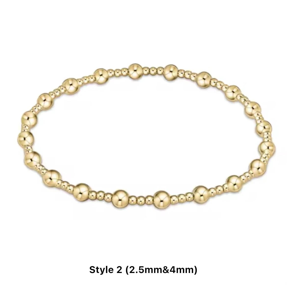 Classic Multi Mixed Beaded Waterproof Non-Tarnish Bracelets by Curated By Suarez