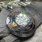 Archangel Samael Sigil Pendant in Sterling Silver
