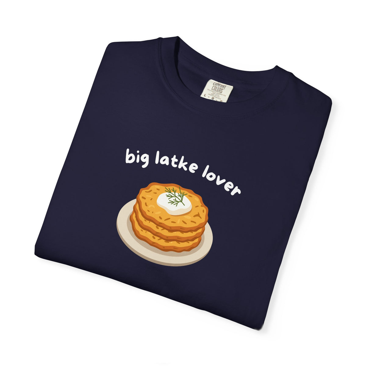 Big Latke Lover Potato Pancake Illustration T-Shirt