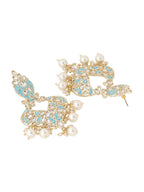 Shoshaa Turquoise Blue Contemporary Drop Earrings For Women