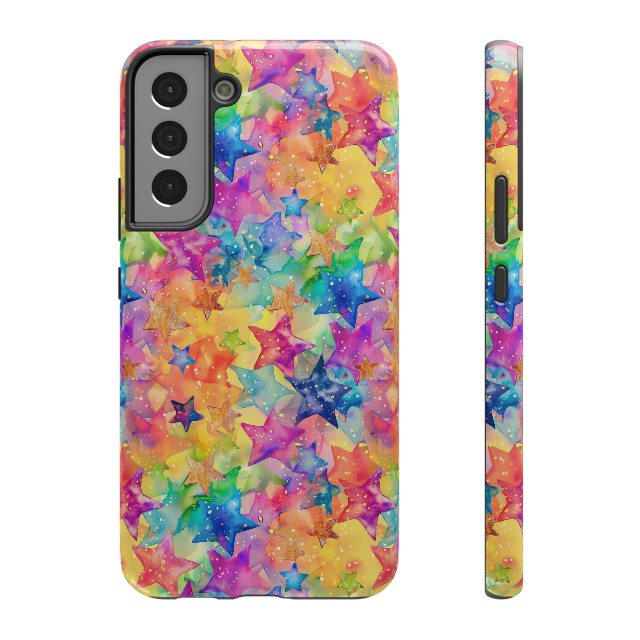 Bespattered Facade Rainbow Stars Impact-Resistant Case