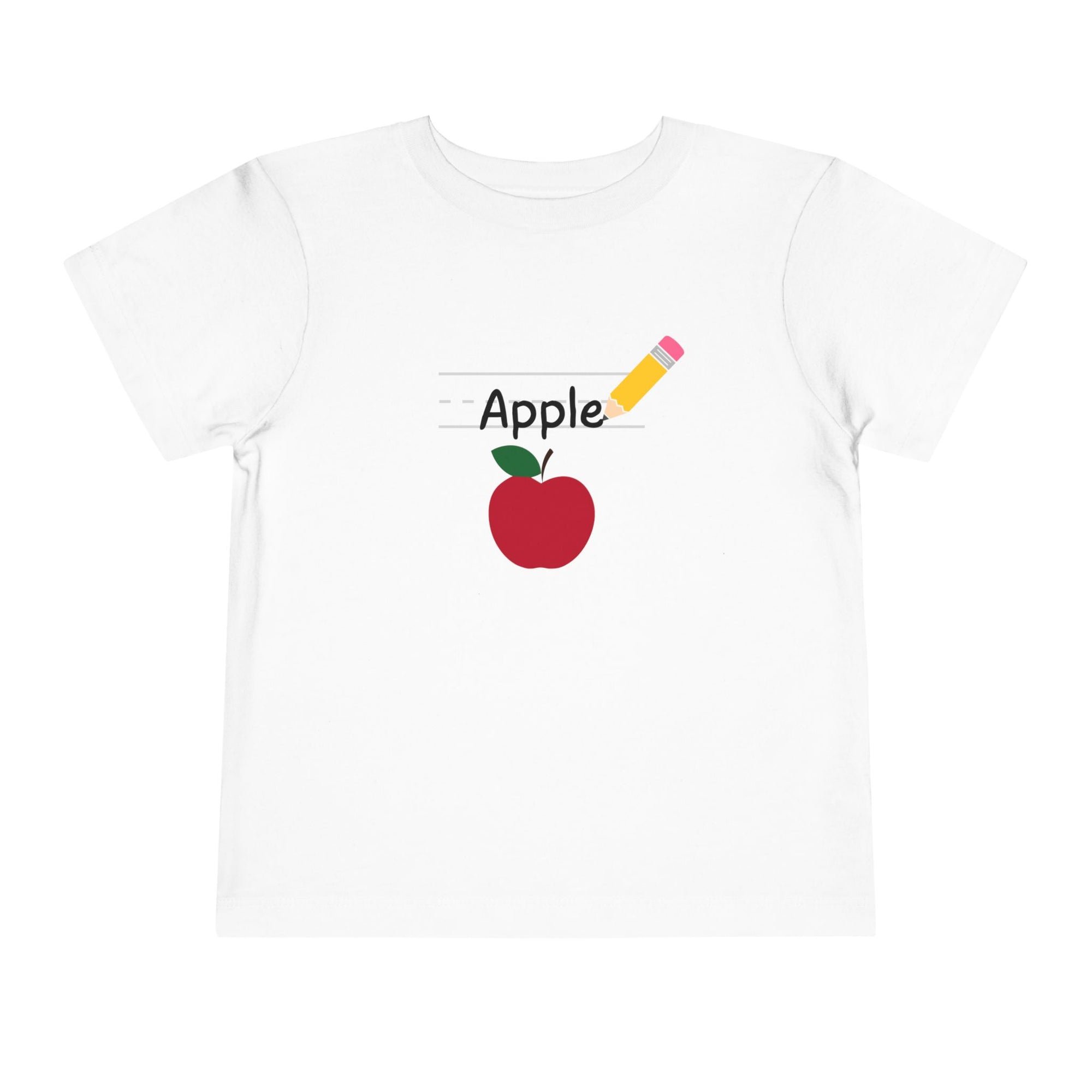 Apple Pencil Toddler Tee Shirt - La Vie Bien - Adorable Child Tee - Apple Design - apple design shirt