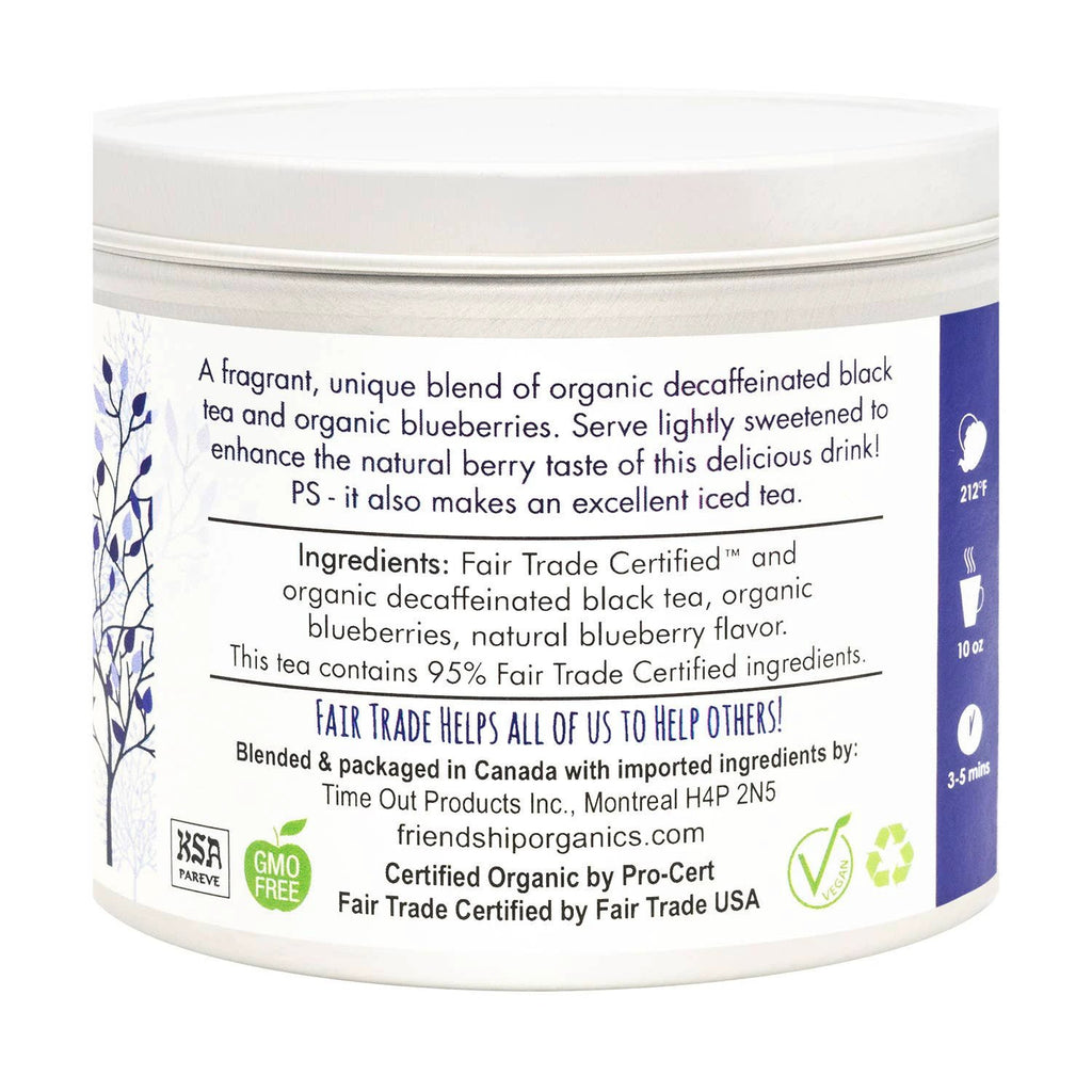 Blueberry Decaf Tea by Ethical Trade Co