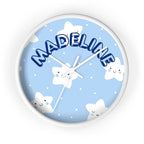 Customizable children's room name wall clock by Printify