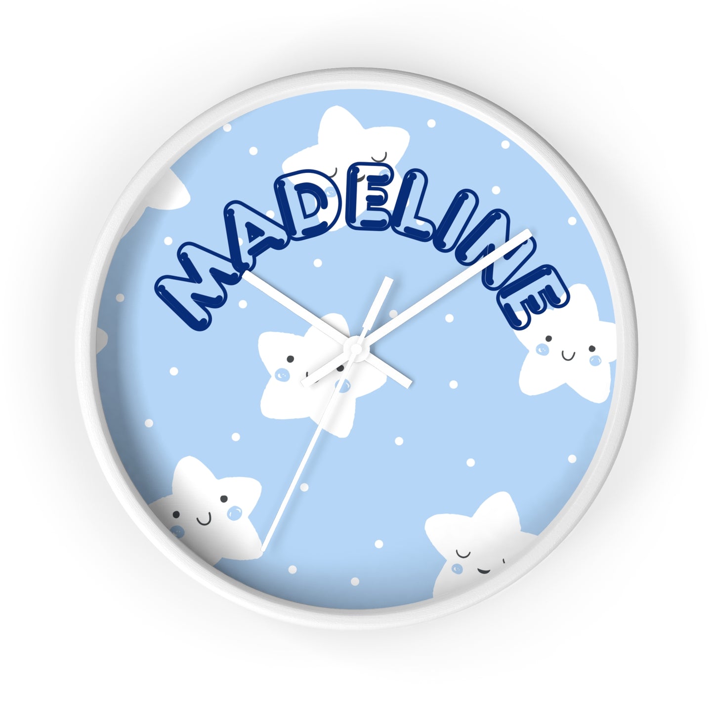 Customizable Kid's room name wall clock
