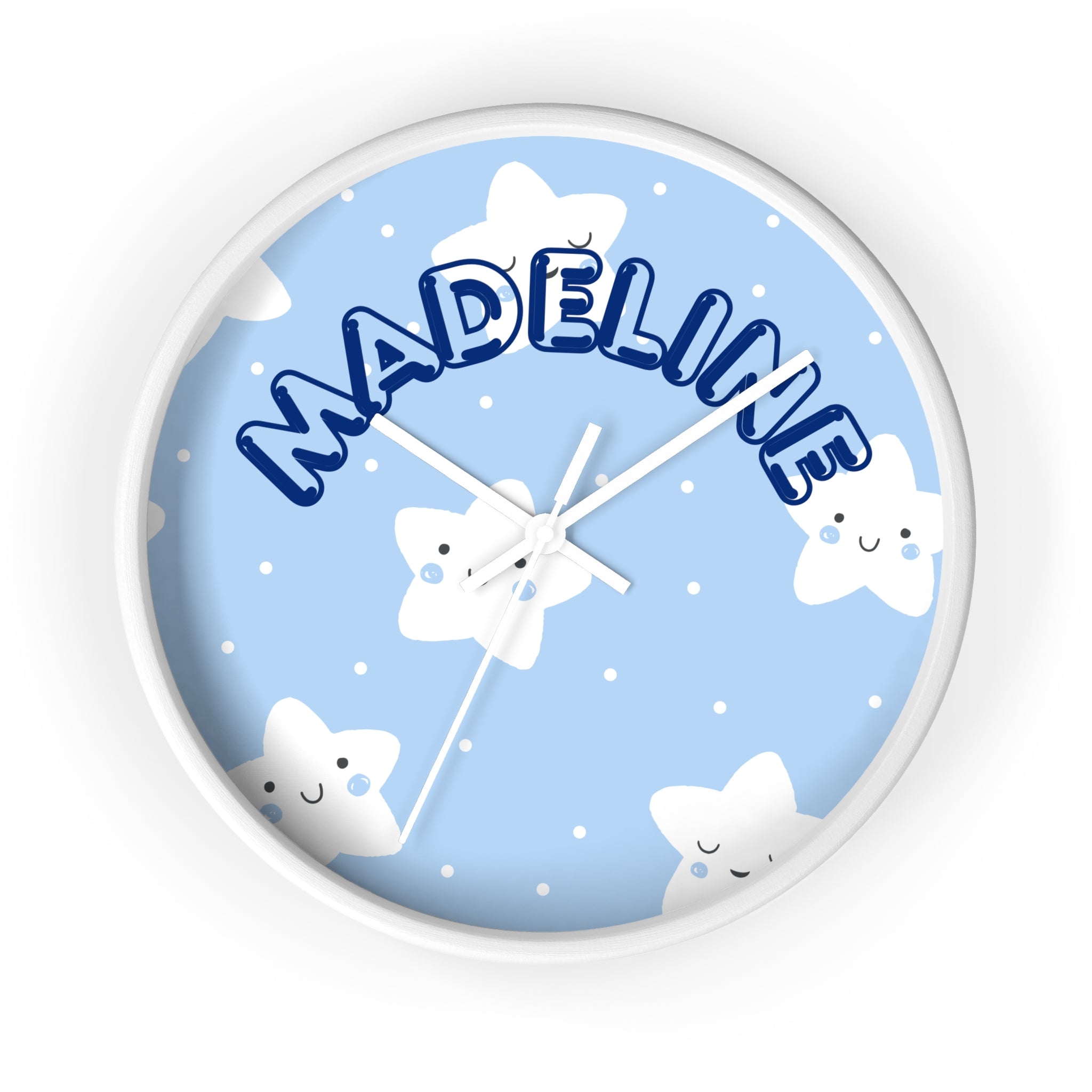 Customizable Kid's room name wall clock