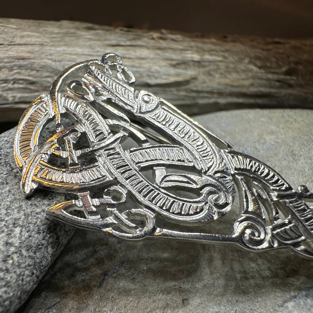 Artisan Irish Celtic Beast Brooch - Made in Ireland
