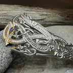Artisan Irish Celtic Beast Brooch - Made in Ireland