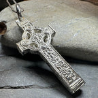 Artisan Irish Clonmacnoise Cross Necklace - Made in Ireland
