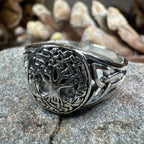 Lorna Celtic Tree of Life Ring in Sterling Silver