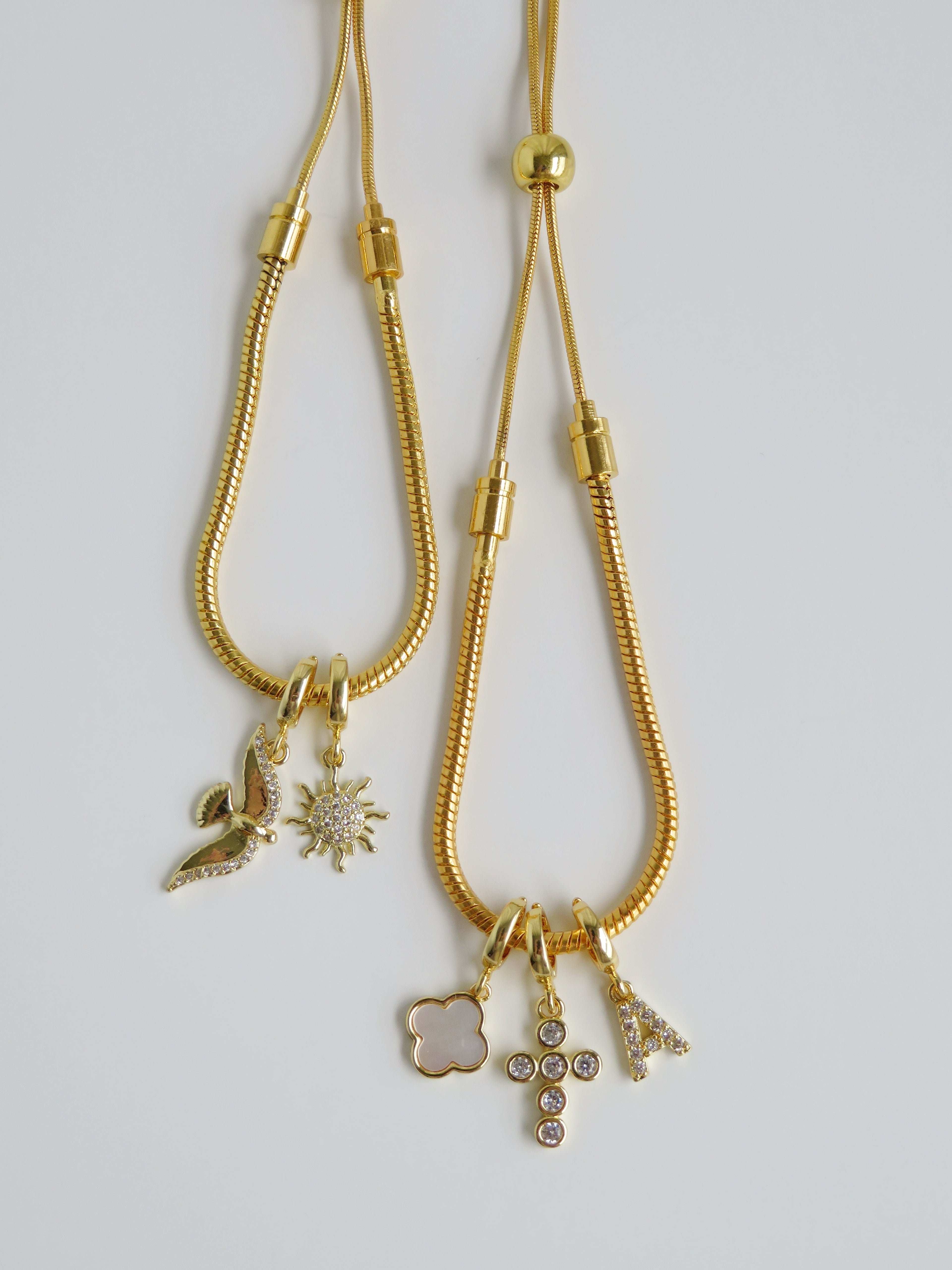 Adjustable Charm Bar Bracelet