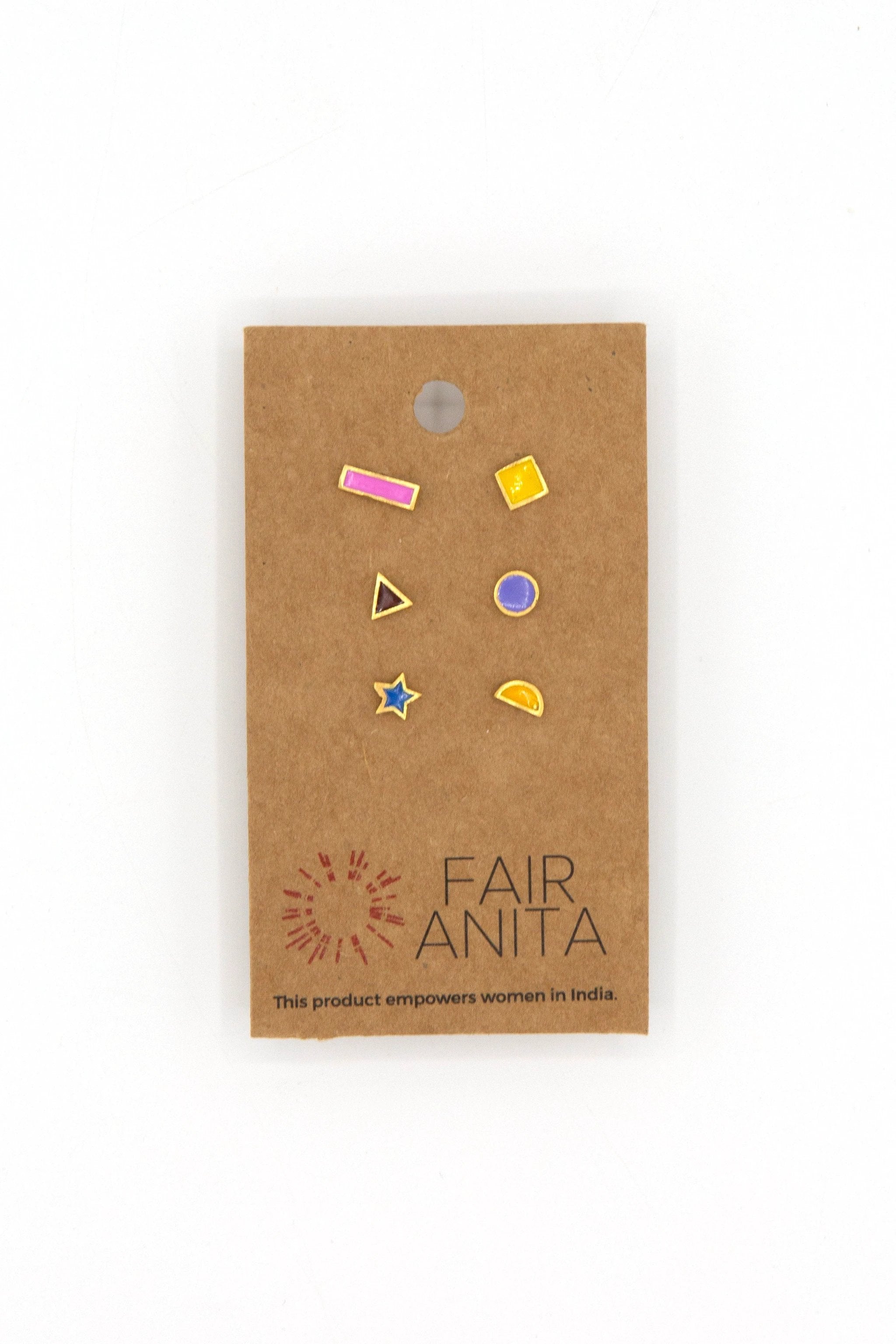 Mismatched Tiny Stud Set by Fair Anita